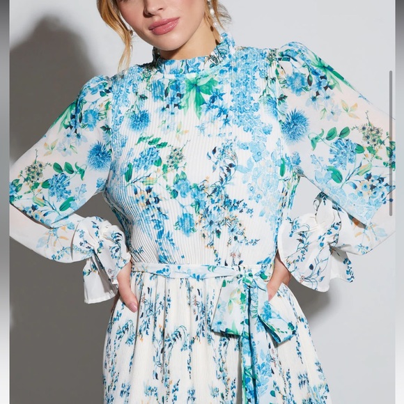 Vici Tempe Floral Ruffle Midi Dress - Picture 4 of 9